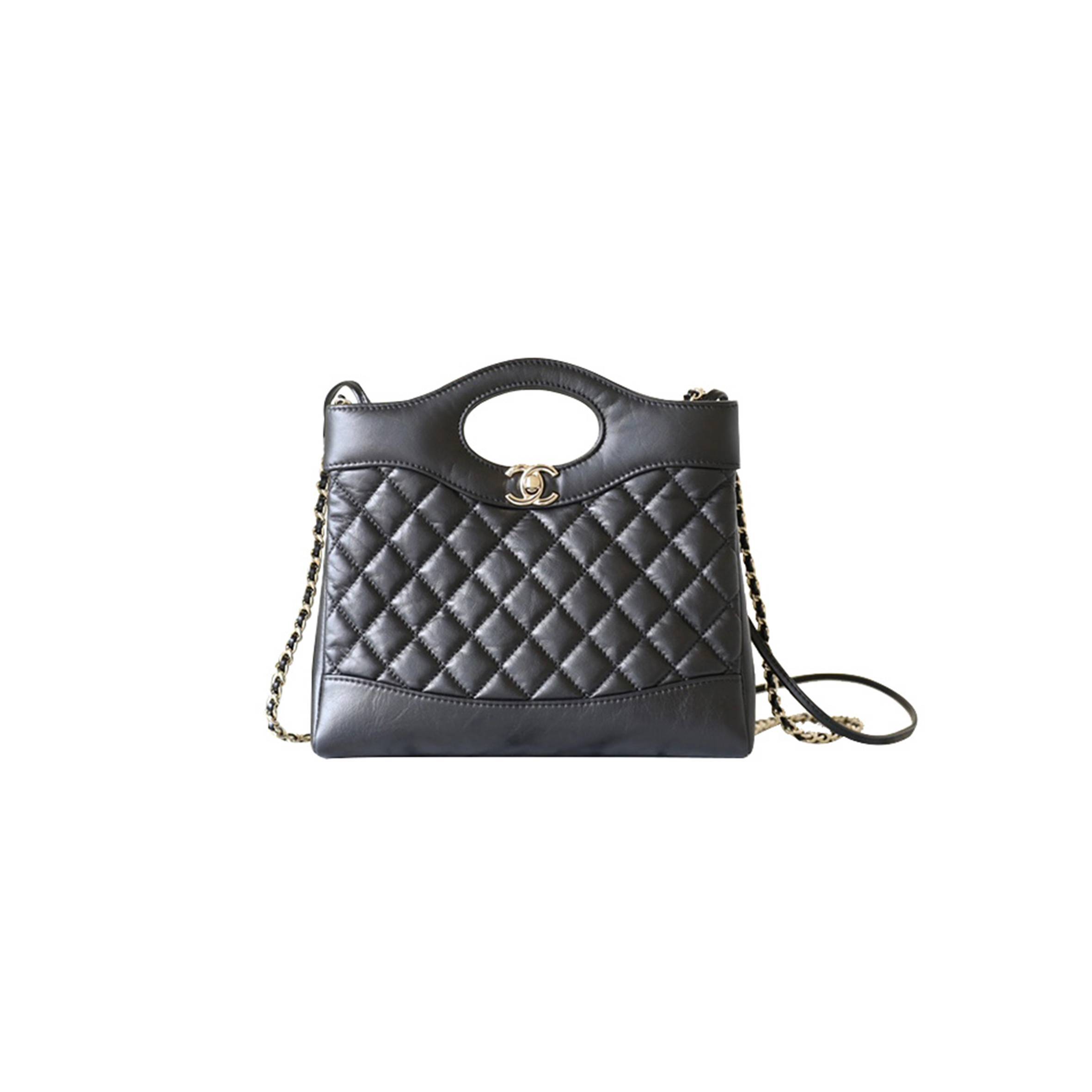 CHANEL MASTER MINI 31BAG SHOPPING BAG BLACK AS4132 (24.5*22*5.5cm)